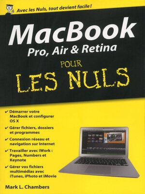 cover image of MacBook Pro, Air et Retina Pour les Nuls, édition poche